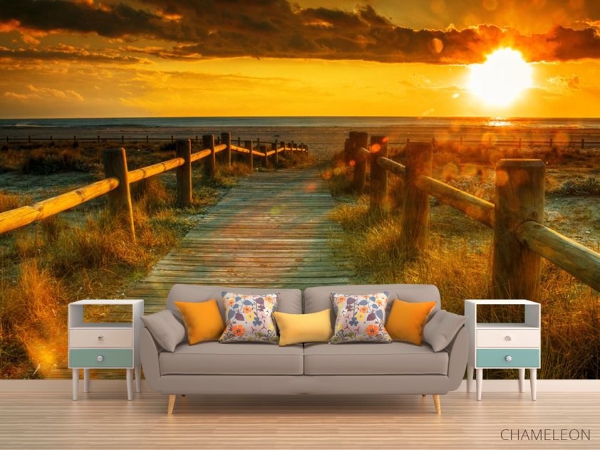 Фотообои Дорога на закате - 1