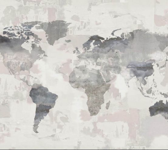 Фотошпалери Карта світу в пастельних тонах 29551