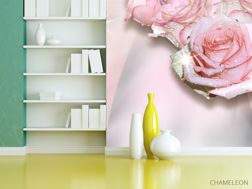 Фотошпалери 3д троянди - 3