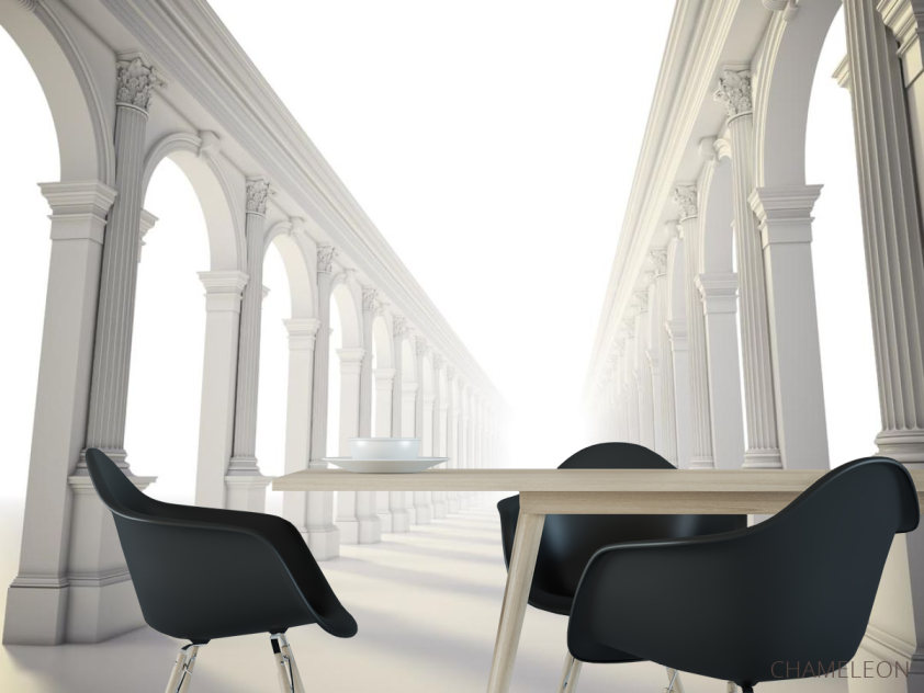 Фотошпалери Коридор білі арки - 1