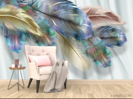 Фотообои Яркие перья - 4