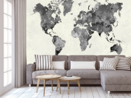 Фотообои Акварельная карта - 3