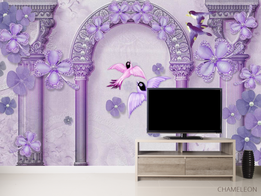 Фотообои арка и птицы - 2