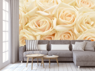 Фотообои кремовые розы - 3