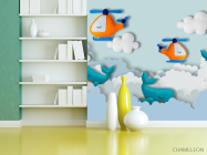 Фотошпалери Фетрові вертолетік - 3