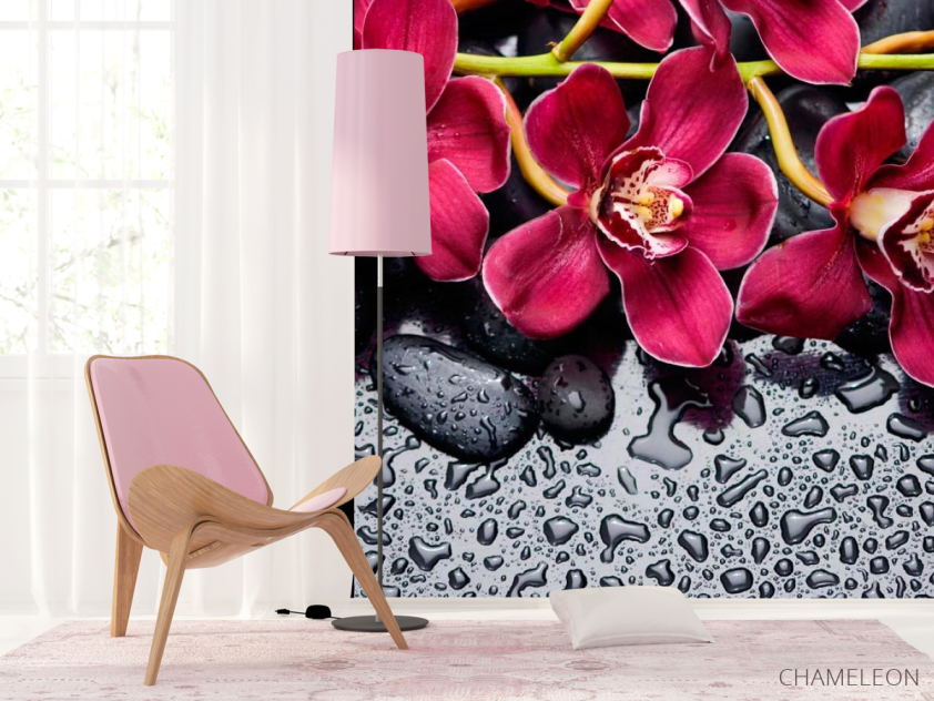 Фотошпалери Квіти на камінні - 4