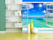 Фотошпалери Вид на море з вікна - 3