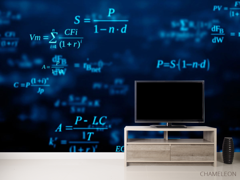 Фотообои Формулы на синем - 2