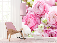 Фотошпалери Рожеві рунункулюсы - 4