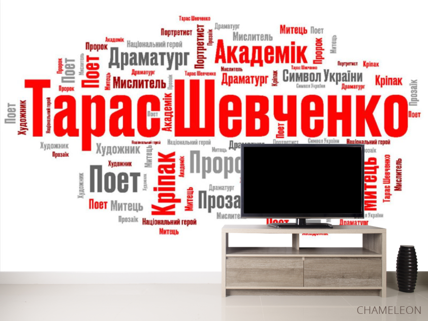 Фотообои карта с украинских слов - 2