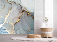 Фотошпалери fluid art Золотий - 2