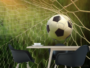 Фотошпалери м'яч у воротах - 1