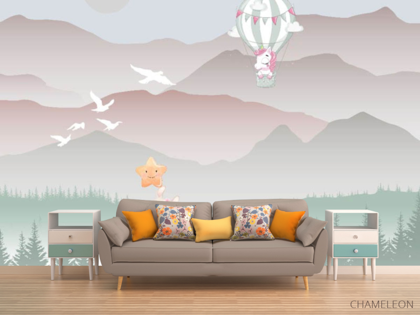 Фотообои Горы детские в сканди стиле - 1