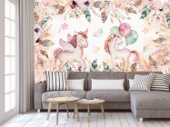 Фотообои Розовые пони - 3