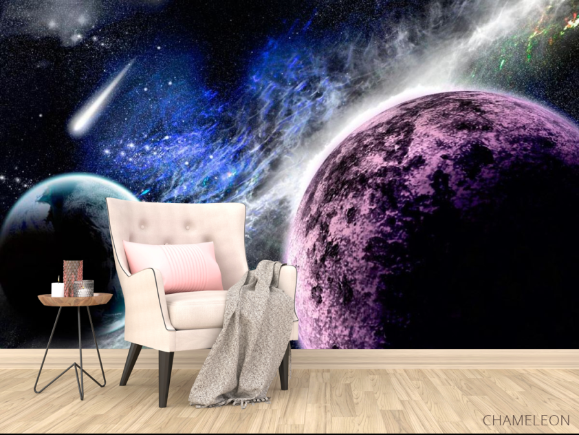 Фотообои Планеты и метеорит - 4