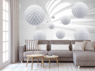 3д фотообои 3д шары - 3