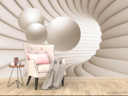 Фотообои Стереоскопические фигуры - 4