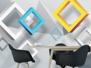 Фотошпалери 3Д квадрати - 1