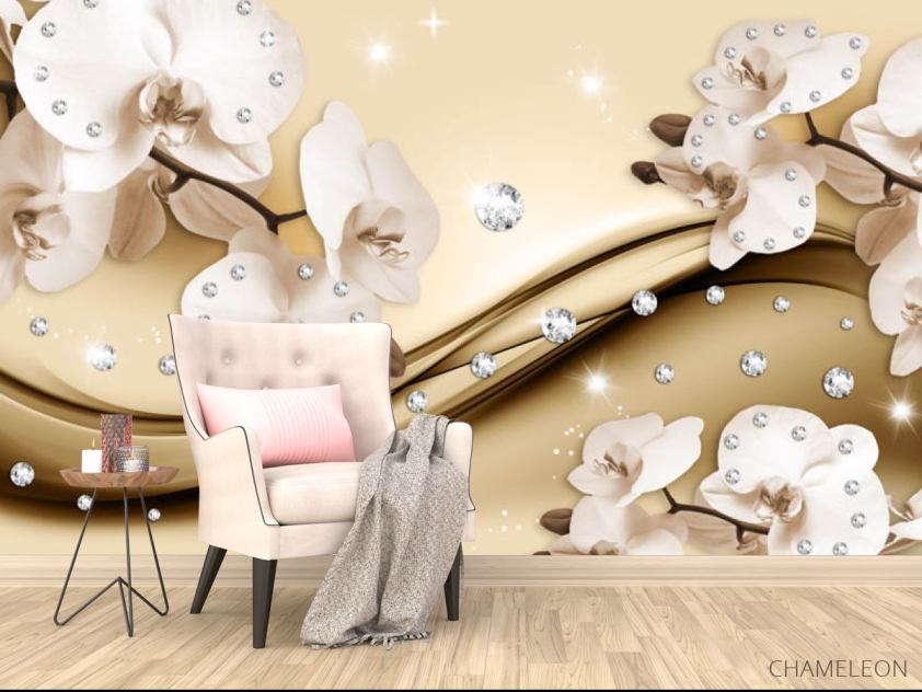 Фотообои 3d цветы орхидеи - 4