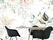 Фотошпалери Аварельні квіти патерн - 1