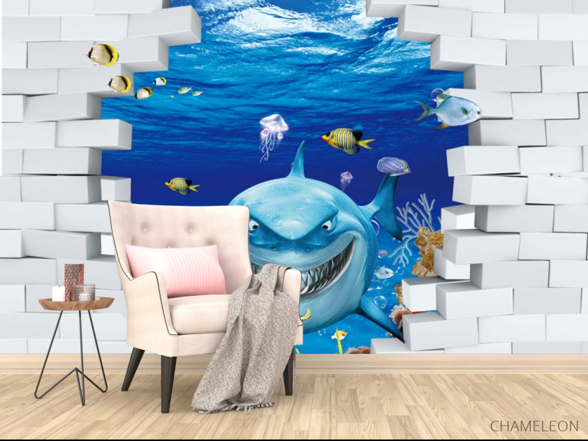 Фотообои Акула 3Д - 4