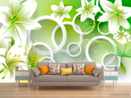 Фотообои Зеленые лилии - 1