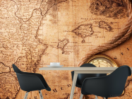 Фотошпалери Компас і карта світу - 1