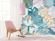 Фотошпалери Печворк з листя - 4