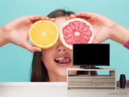 Фотообои девушка и цитрус - 2