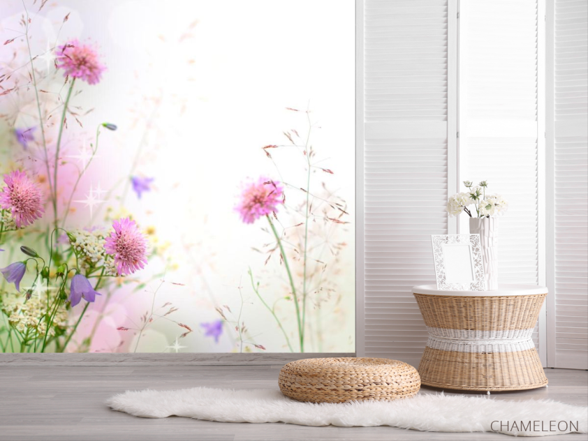 Фотообои Цветы, туман - 2