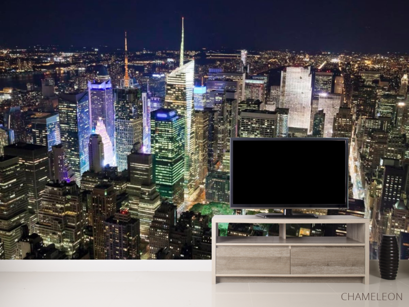 Фотообои Ночные верхушки домов - 2