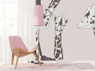 Фотошпалери дитяча жирафи - 4