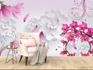 Фотообои 3D цветы - 4