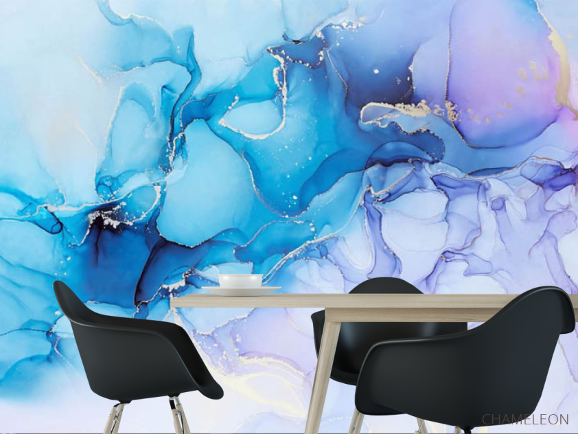 Фотошпалери Блакитний флюїд - 1