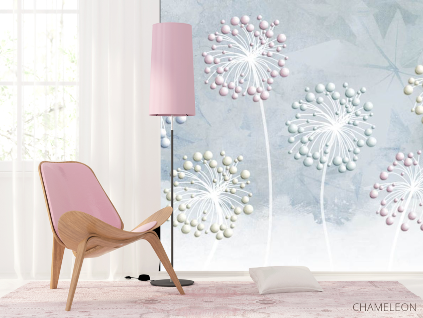 Фотошпалери 3д кульбаби - 4