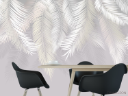 Фотошпалери пухнасті пальмове листя на стіну - 1