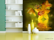 Фотообои Орхидеи с бабочками - 3