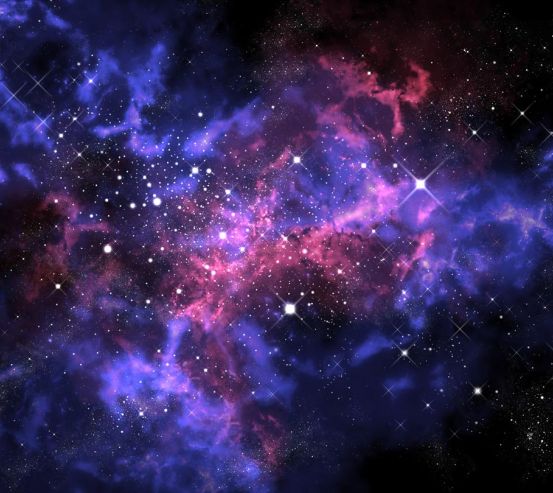 Фотошпалери сяйво зірок у космосі 20487