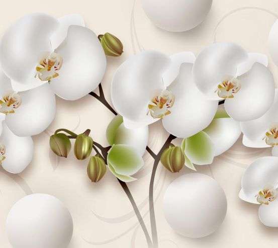Фотообои Орхидея 3д 22232