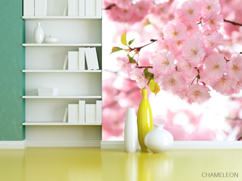 Фотошпалери Дерево в рожевому кольорі - 3