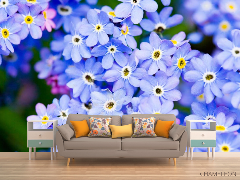 Фотообои Весенние голубые цветы - 1