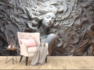 Фотообои Барелеф девушка - 4