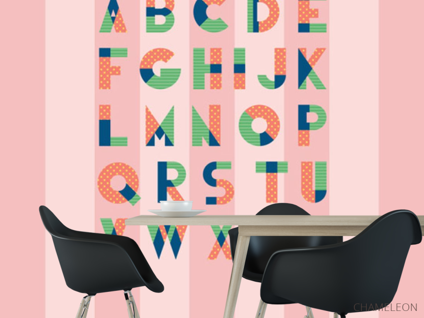 Фотошпалери Англійський алфавіт - 1
