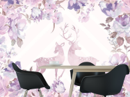 Фотошпалери квіти і Олені - 1