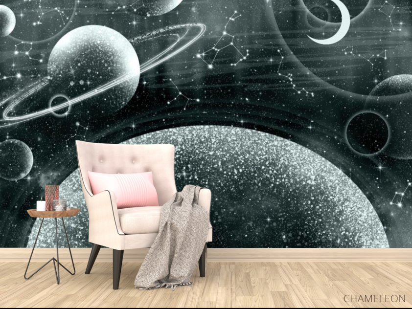 Фотообои Дизайнерские планеты коричневый оттенок - 4