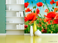 Фотошпалери Маки в літньому полі - 3