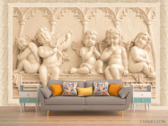 Фотообои Ангелочки на стене - 1