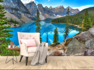 Фотообои кристальное озеро в горах - 4