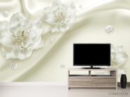 Фотообои Цветы на полотне - 2