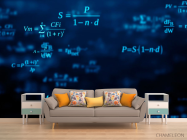 Фотообои Формулы на синем - 1